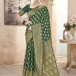 Dori Woven Design Banarasi Saree With Unstitched Blouse Piece-picture-41