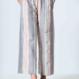 BAESD Women Striped Crepe Palazzos-picture-25