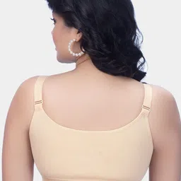 Trylo Solid Full Coverage Non Padded Cotton Front Closure Everyday Bra image 3