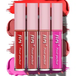 FOPE Set Of 4 Pout Perfect Long Lasting Liquid Lipstick - 4 ml Each-17