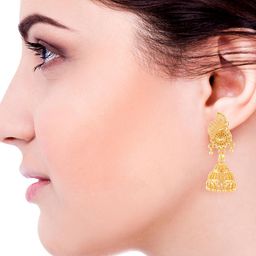 Heer Collection Contemporary Jhumkas Earrings-24