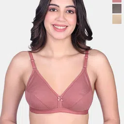 SKDREAMS Women Pack Of 3 Medium Coverage Non Padded Non Wired Regular Everyday Bra-47