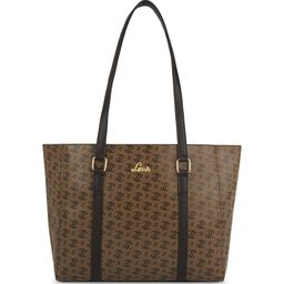 Lavie Women Brand Logo Printed Structured Shoulder Bag-52