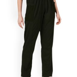 Fashionable Women Cotton Solid Mid-Rise Track Pants-picture-45