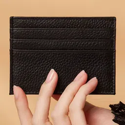 NFI essentials Unisex 7-Slots Leather Card Holder image 5