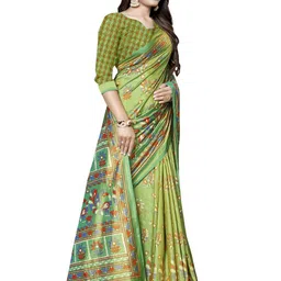 KALINI Ethnic Motifs Print Zari Saree image 2