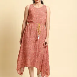 Shree Women Floral Printed A-Line Maxi Dress-picture-46