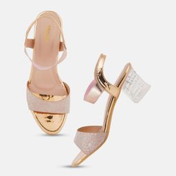 Anouk Party Block Sandals with Buckles image 5