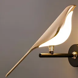 KINIS Gold-Toned & White Metal Quirky Abstract Shaped Shaped Wall Lamp-14