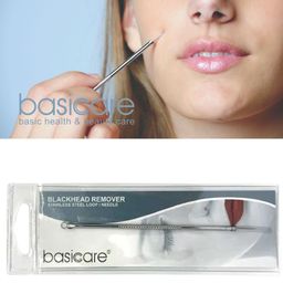 basicare Set Of 2 Blackhead Remover With Loop & Slant Tweezer image 2