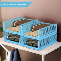 Myntra Elegant Homes Blue Set of 3 Pcs Regular Multi-Utility Organisers image 2