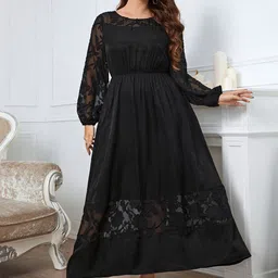 StyleCast Curve Women Long Sleeves Maxi Dress-image-29