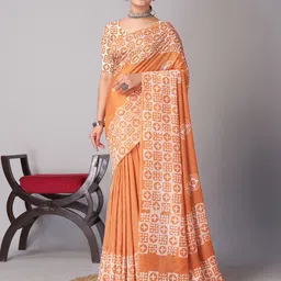 Kalista Ethnic Motifs Printed Chanderi Saree-picture-50