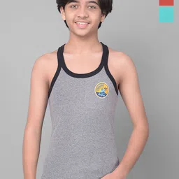 Dollar Bigboss Boys Pack Of 3 Assorted Cotton Innerwear Vests-image-63