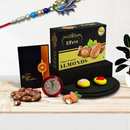 DeoDap Unisex Rakhi Gift Set with Silver Coin, Chocolates & Greeting Card-image-80