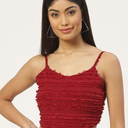 Moda Rapido Georgette Crop Top-23