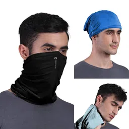 FREECULTR Unisex Pack Of 3 Printed Anti Microbial Multipurpose Bandana Headband-image-74