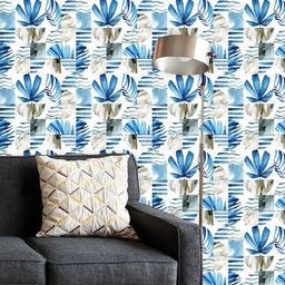 ArtzFolio Printed UV-Resistant Anti-Bacterial Abstract Tropical LeavesPeel & Stick Wallpaper-image-42