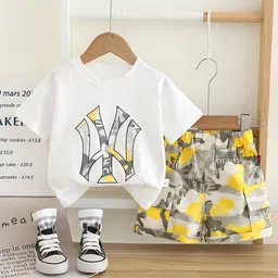 StyleCast x Revolte Boys Printed Round Neck T-Shirt With Shorts-44