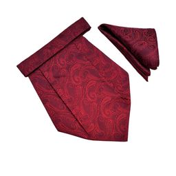 Paisley Design Cravats & Pocket Square Combo-image-73