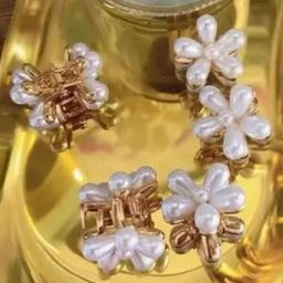 DN ENTERPRISES Women Set of 4 Flower Design Claw Clip-image-9