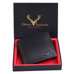 URBAN LEATHER Men Textured Short Two Fold Wallet-picture-5