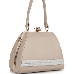 LADY QUINTON PU Bucket Handheld Bag With Detachable Sling Strap-image-3