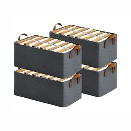 Panchhi Store Grey Set of 4 Reusable Multi-Utility Organisers-26