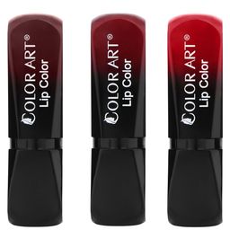 Color Art C65 Set Of 3 Long-Lasting Lipstick - Dark Maroon -Light Maroon - Royal Red-image-119