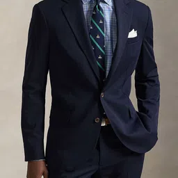 Polo Ralph Lauren Men Solid Twill Single Breasted Blazer-image-16