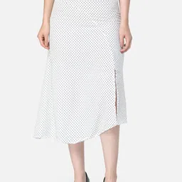 MINOS Printed High-Low Midi Skirt-image-44