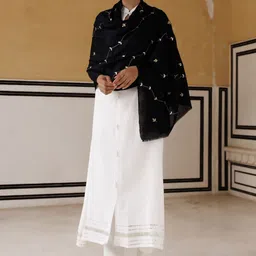Geroo Luxe Women Ethnic Motifs Embroidered Shawl-image-20