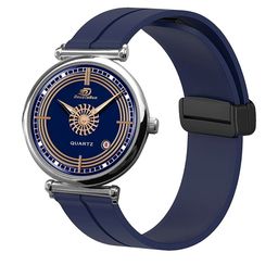 DOUBLERUN Unisex Metal Dial & Silicon Straps Analogue Multi Function Watch H05N26023-12
