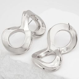 StyleCast x Revolte Silver Plated Contemporary Drop Earrings-26