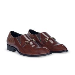 The Alternate Men Pointed Toe Loafers with Buckles-image-8