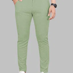 Moda Rapido Men Solid Mid Rise Tailored Trousers-image-95