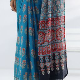 Libas Ethnic Motifs Print Saree with Blouse Piece image 2