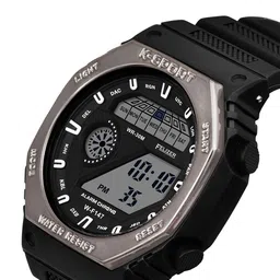 FELIZER Meb Dial & Textured Straps Digital Watch F147-LSKA-GunMetalBlk image 3
