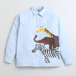 ZIP ZAP ZOOP Boys Comfort Opaque Casual Shirt-55