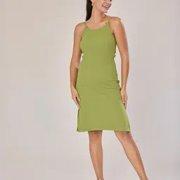 Urban Sundari Women Shoulder Straps Sleeveless Sheath Dress-picture-34