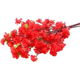 Nutts Red 1 Pieces Blossom Rubber Artificial Flower-29