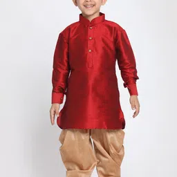 JBN Creation Boys Solid Kurta with Dhoti Pants-picture-28
