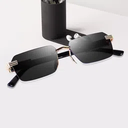 Dervin Unisex Rectangle Sunglasses with UV Protected Lens-8