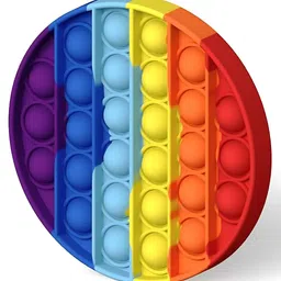 YK Gaming Accessory 2-in-1 Pack Pop It Fidget Sensory Toys Round & Square Design image 2