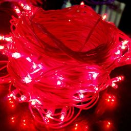 50 LEDs 13 m Red Steady String Rice Lights-24