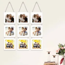 art street White Photo Frame For Wall Set Wall Hanging Picture-picture-42