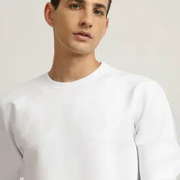 Mast & Harbour Men Solid Cotton Anti Odour Sweatshirt-picture-5