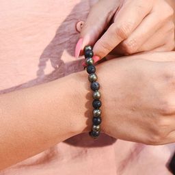 Astrotalk Unisex Crystals Beaded Elasticated Bracelet image 2
