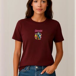 Anikmart Women Printed Pure Cotton T-shirt-picture-18