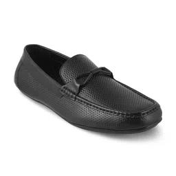 Tresmode The Yoti Black Men's Leather Driving Loafers-image-10